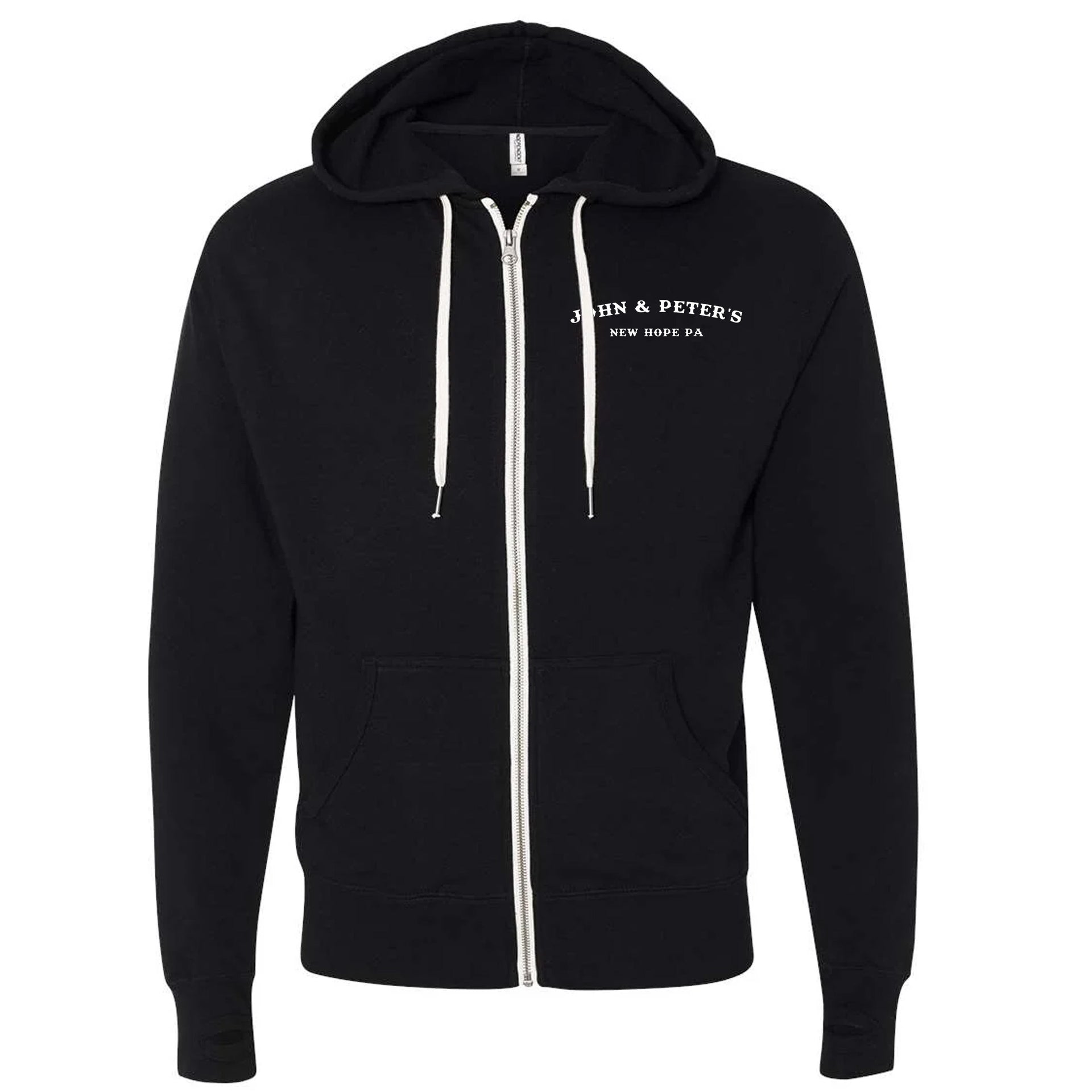 John and Peter's The OG Logo Black Zip Up Hoodie