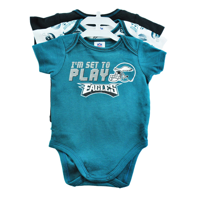 Eagles Walk, Crawl, Tackle 3 pc Onesie