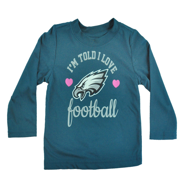 Girls Love Eagles L/S Tee