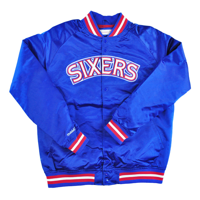 Sixers  Lightweight Satin Jacket  Royal