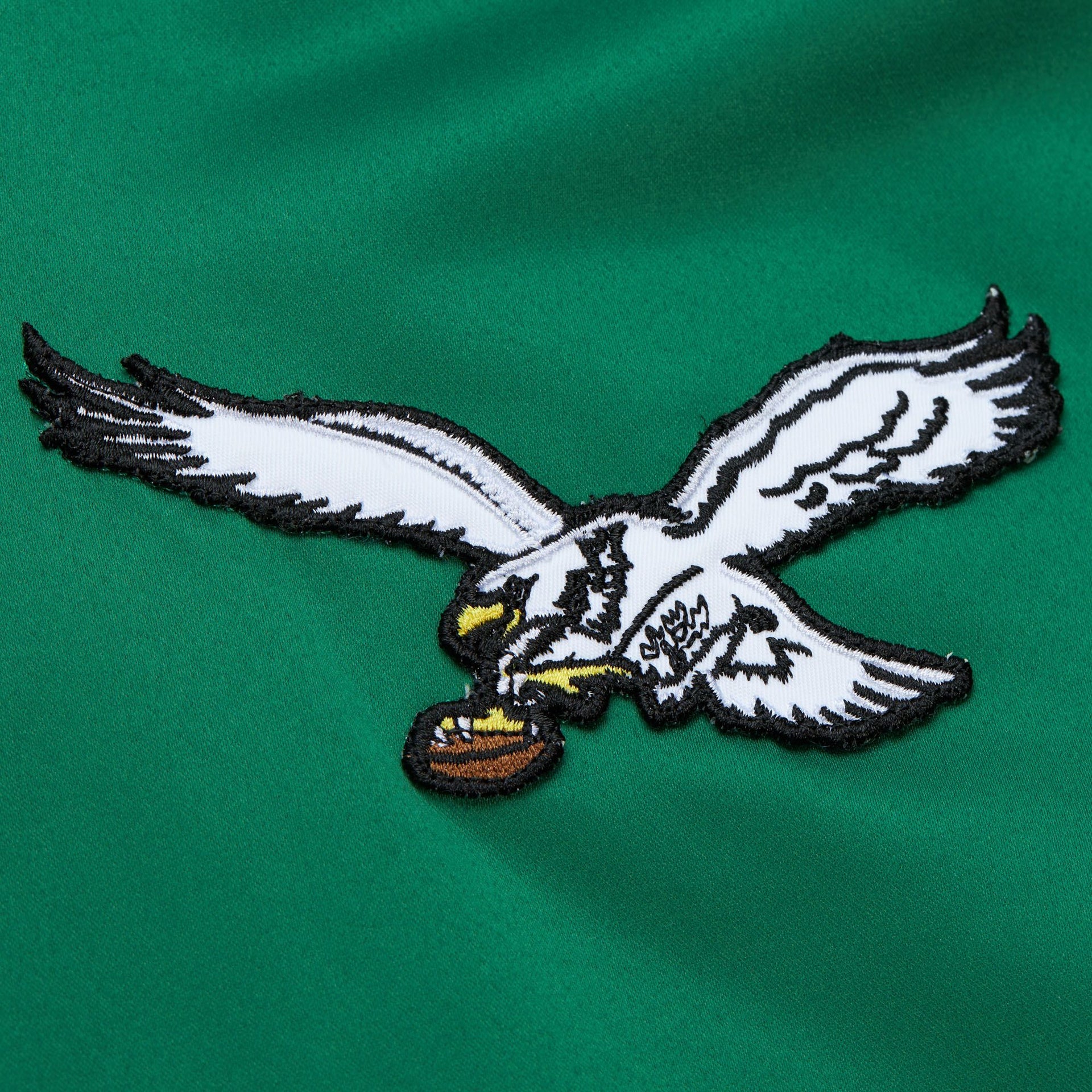 Eagles Lightweight Satin Bomber Vintage Logo