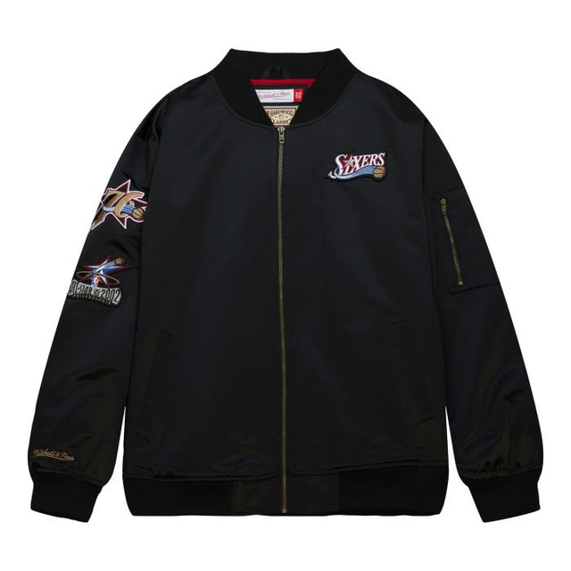 Sixers Lightweight Satin Bomber