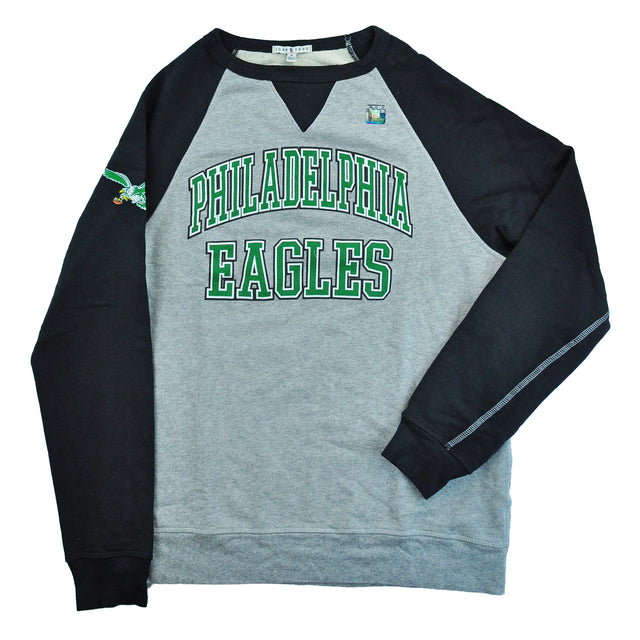 Philadelphia Eagles Text Baseball Style Sweatshirt
