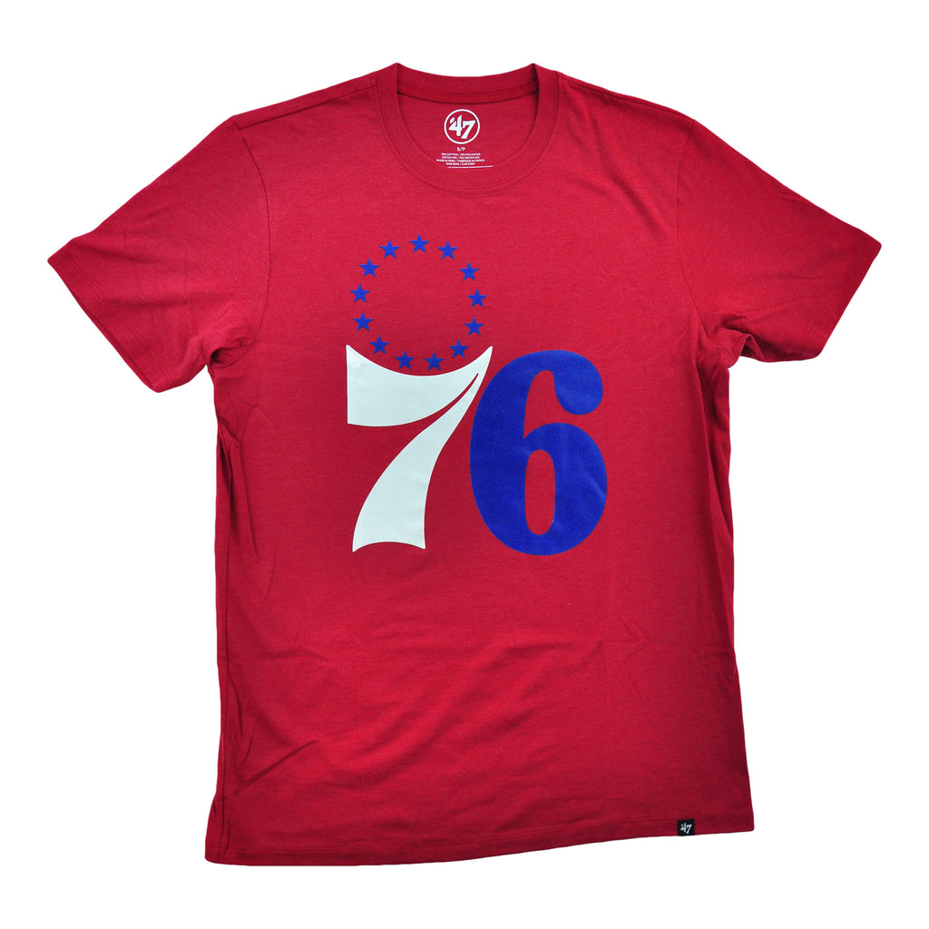 Sixers 76stars Blue/white Logo Club Tee