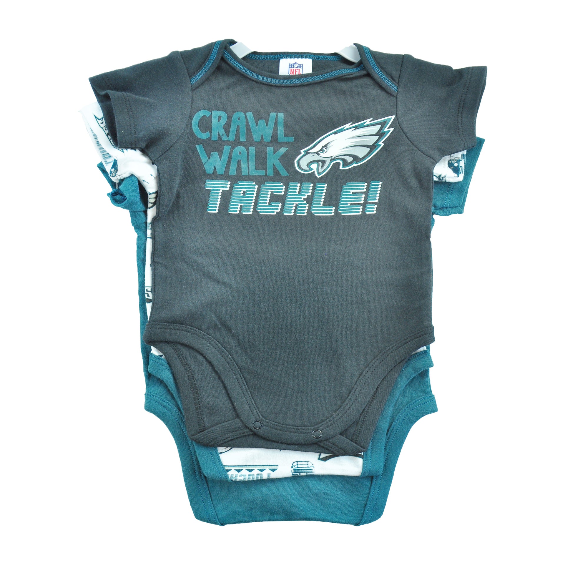 Eagles Walk, Crawl, Tackle 3 pc Onesie