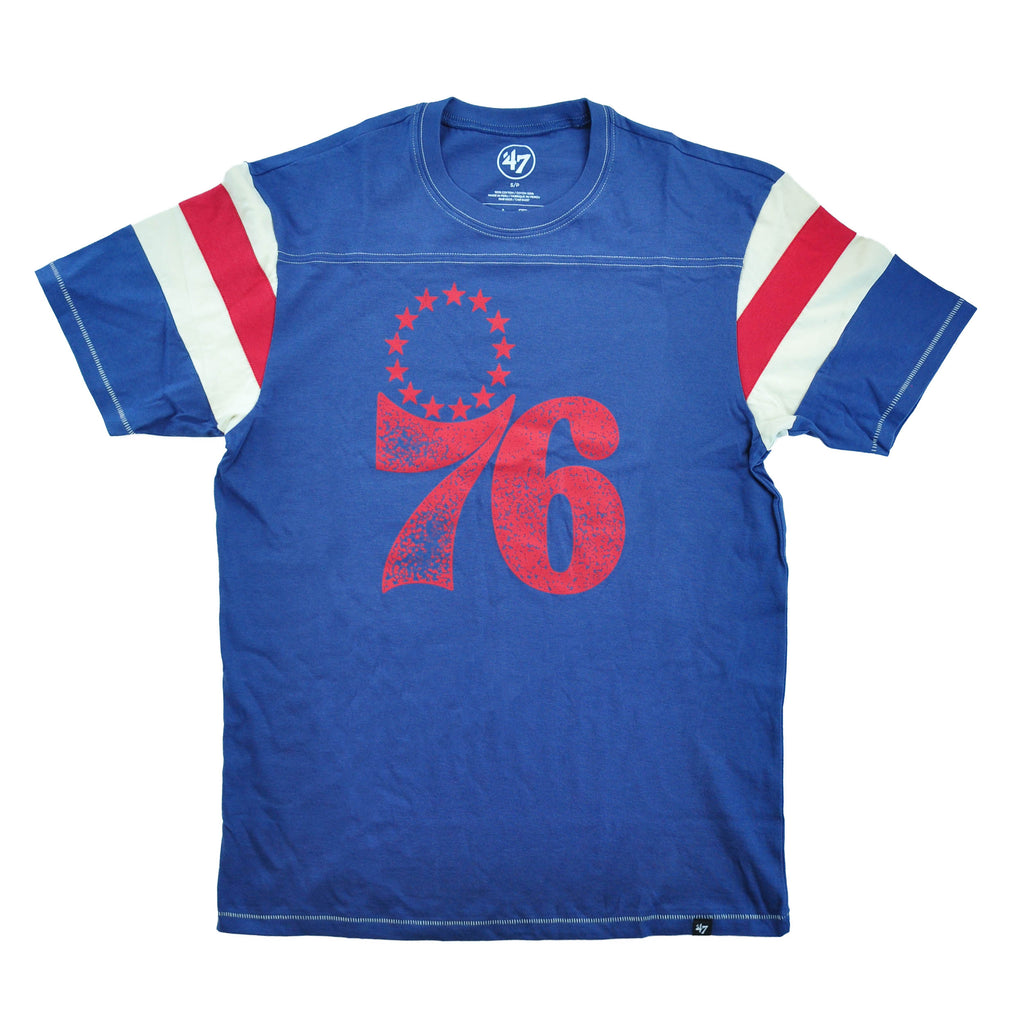 Sixers Bleacher Blue Reissue Mens Tee