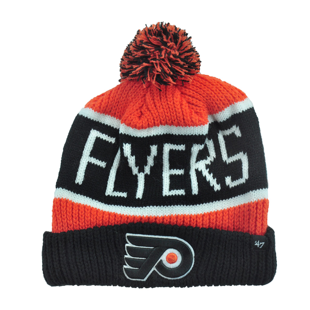 Flyers Orange Calgary Cuff Knit Cap w/Pom