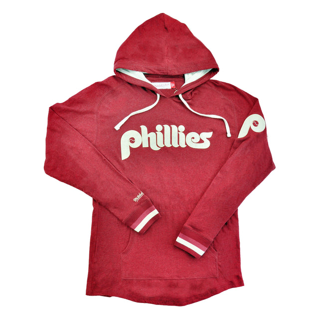Phillies Lightweight Hooded L/S Cardinal