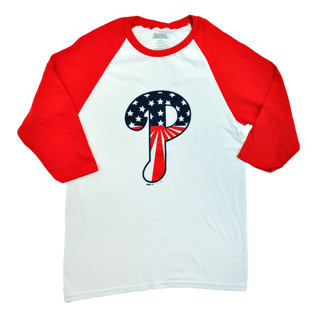 Phillies Stars/Stripes 3/4 SLV Raglan