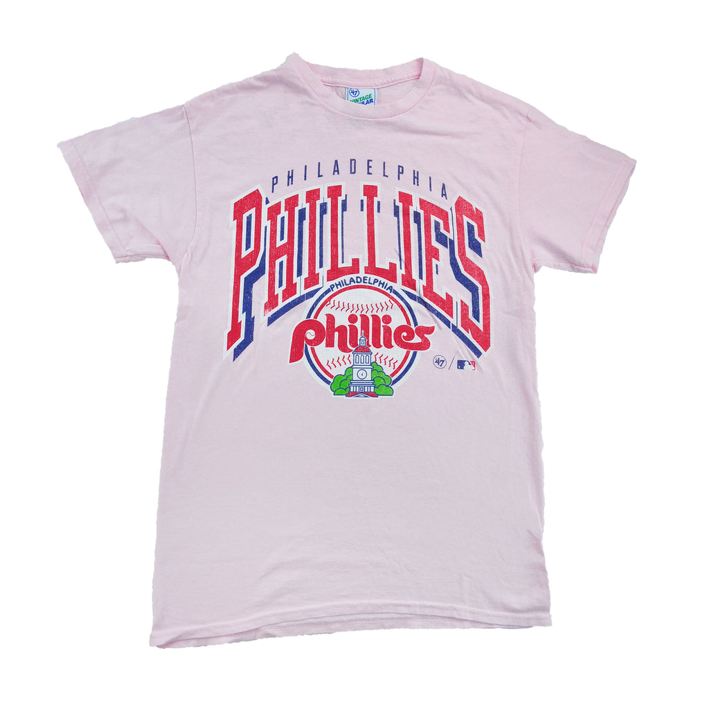 Phillies Cooperstown Pink Sunset Vintage Tubular Tee