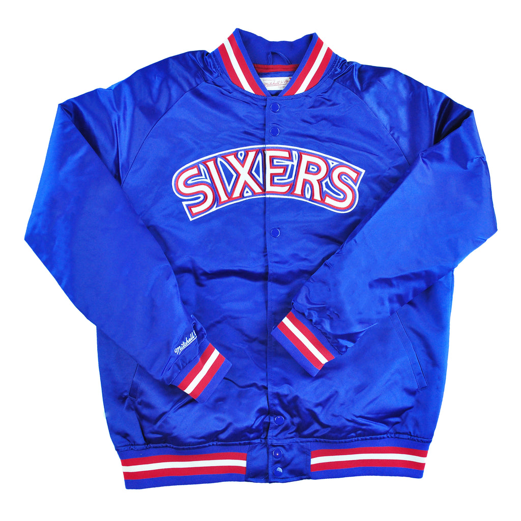 Sixers  Lightweight Satin Jacket  Royal