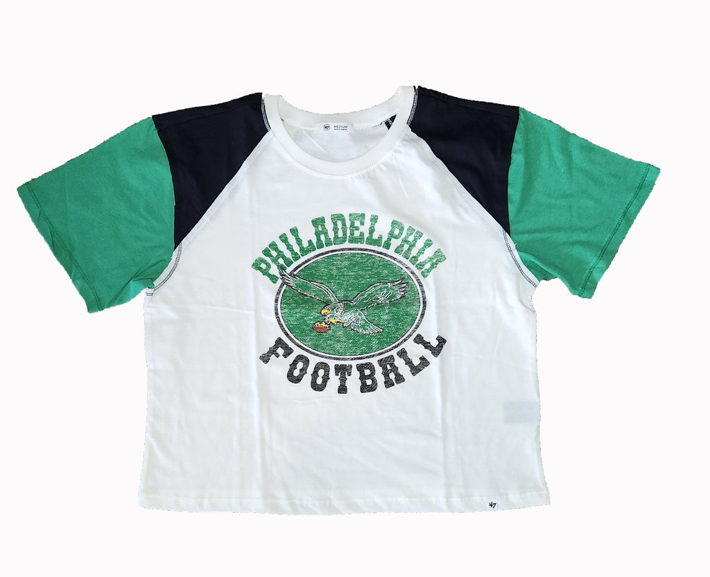 Eagles Legacy Center Stage Gia Crop Tee Ladies