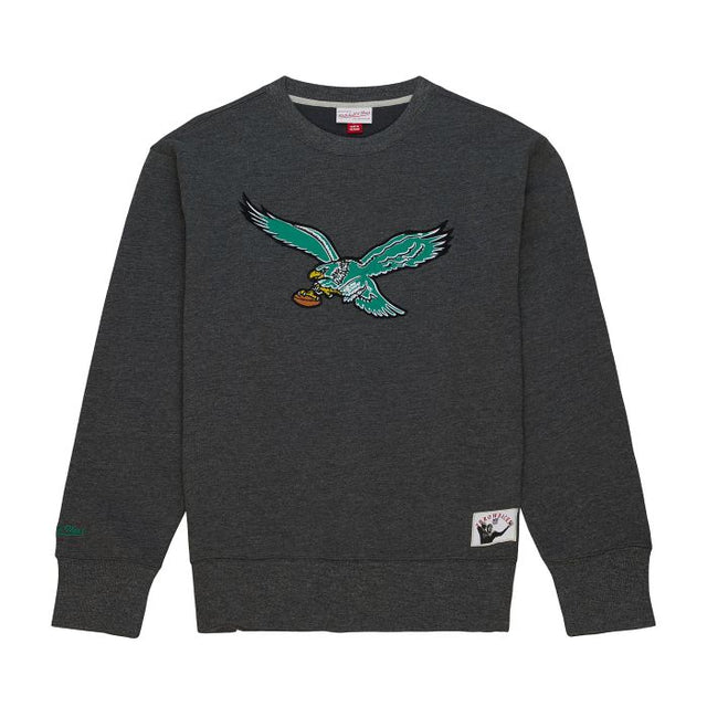 Eagles Playoff Win 2.0 Charcoal Vintage Crew