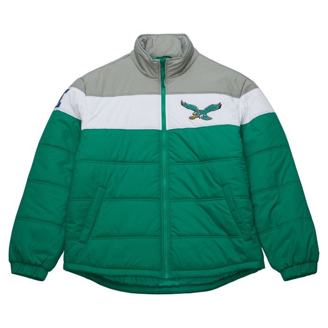 Eagles In The Clutch Green Puffer Vintage Logo