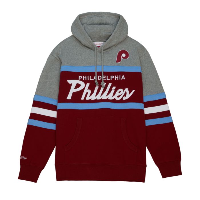 Phillies Head Coach Hoodie Cardinal/Grey