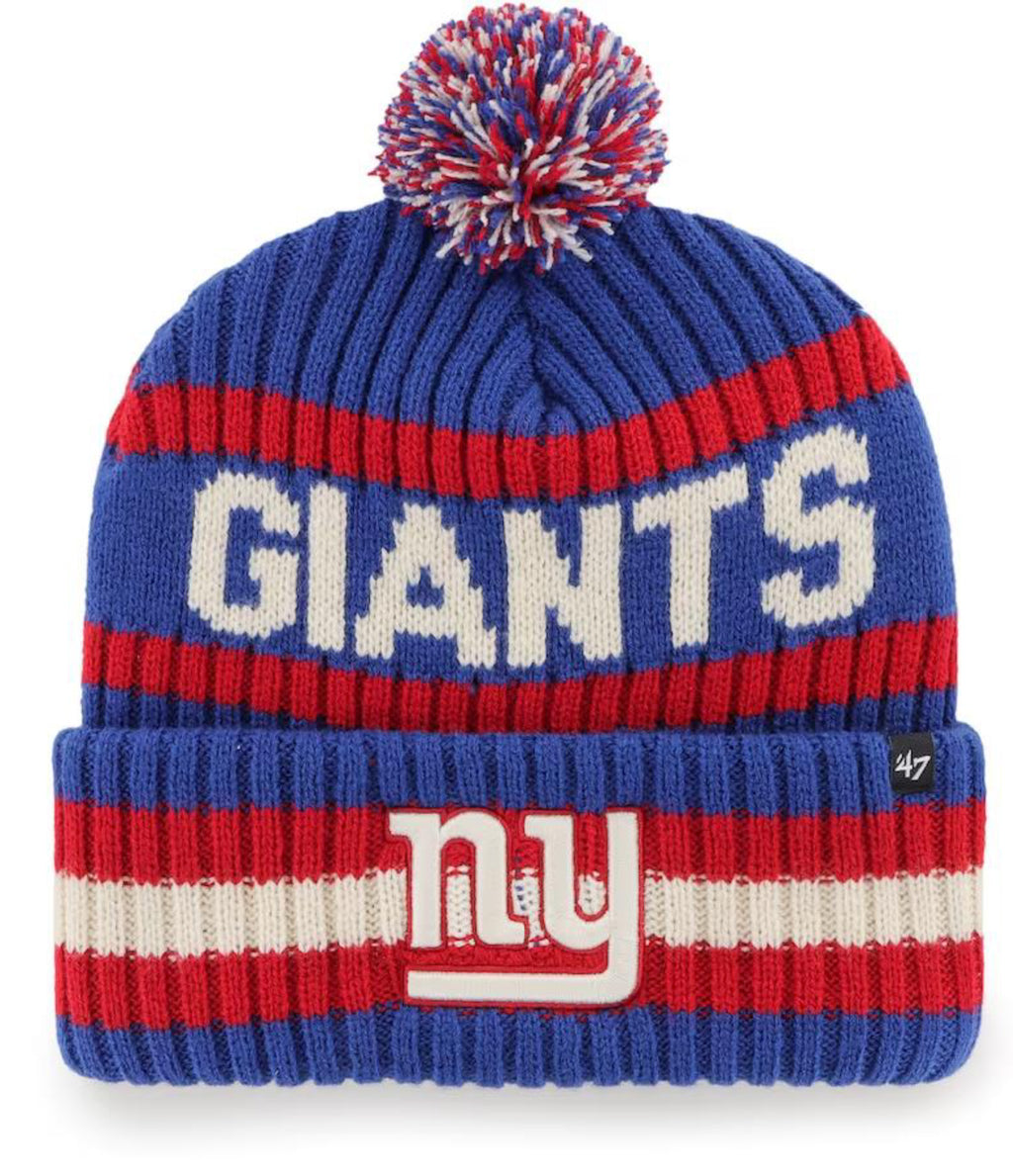 NY Giants Royal Bering 47 Cuff Knit w/pom